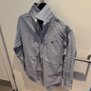 Polo Ralph Lauren Navy Striped Button Down Shirt